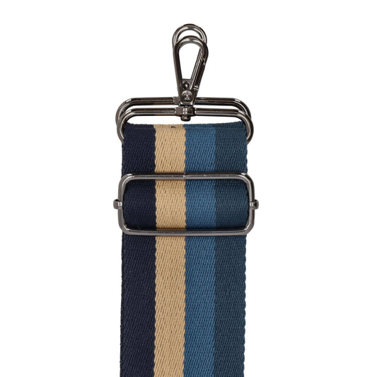 Taschenriemen|Wechselriemen 140cm in Blau|Beige|Marine gestreift