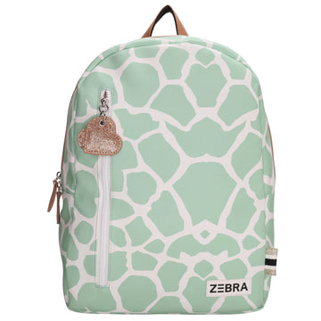 Kinderrucksack 27,5x38cm mit Giraffenmuster in Mint