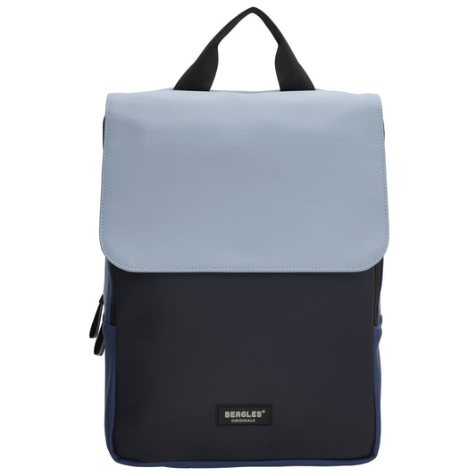 Rucksack 38x28x12 in Marine|Blau Multi mit Überschlag