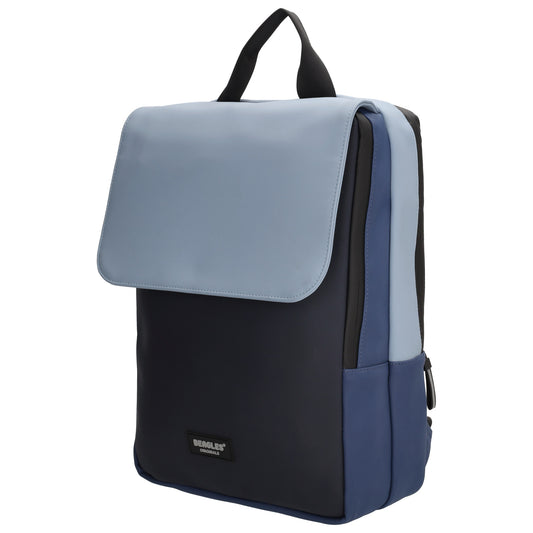 Rucksack 38x28x12 in Marine|Blau Multi mit Überschlag