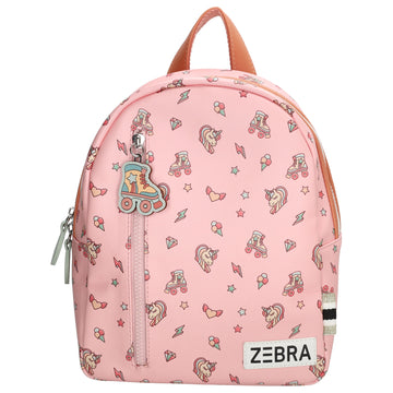 Kinderrucksack 23x28cm mit Einhornpferd-Muster in Rosa