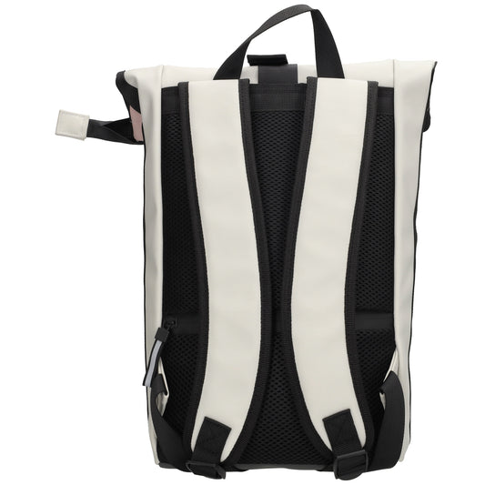 Rolltop-Rucksack 28x42cm in Altrosa mit Reißverschluss und Steckfach