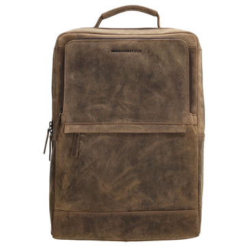 Businessrucksack 30x 41cm in Braun aus Leder