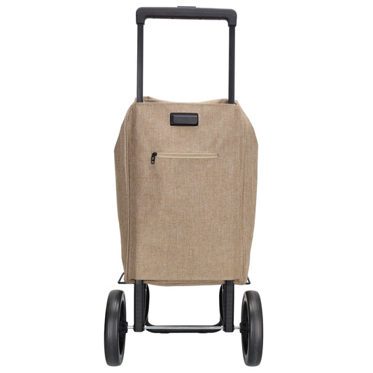 Einkaufstrolley 2-Rad 100x43x40cm in Taupe