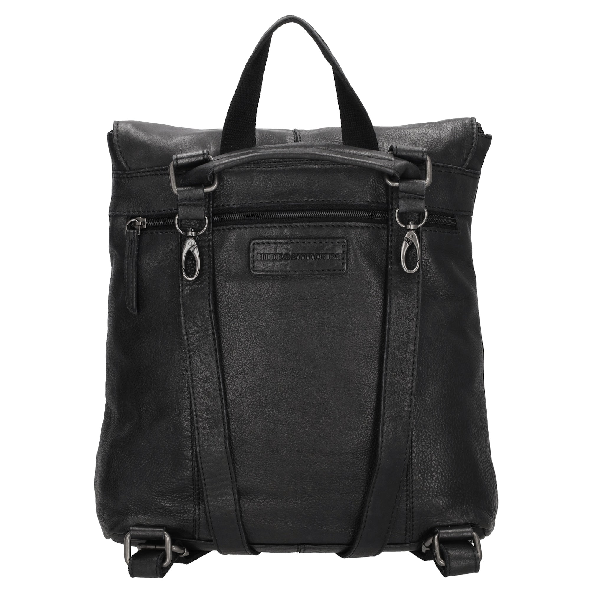 Tasche newest Rucksack schwarz Leder