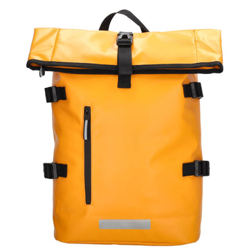 Rolltoprucksack 38x58cm in Gelb mit Klickverschluss