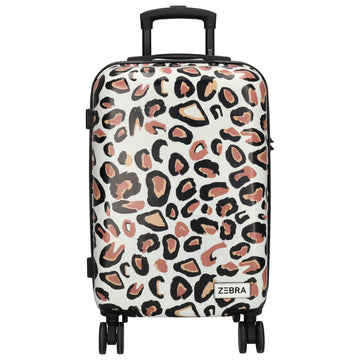 Reisetrolley|Hartschalenkoffer 57cm im Leoparden-Look mit 4-Rad