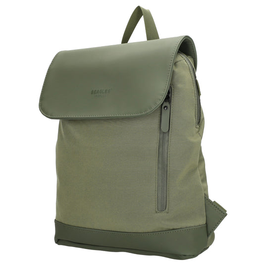 Rucksack 46x26,5x11,5cm in Olivgrün mit Überschlag