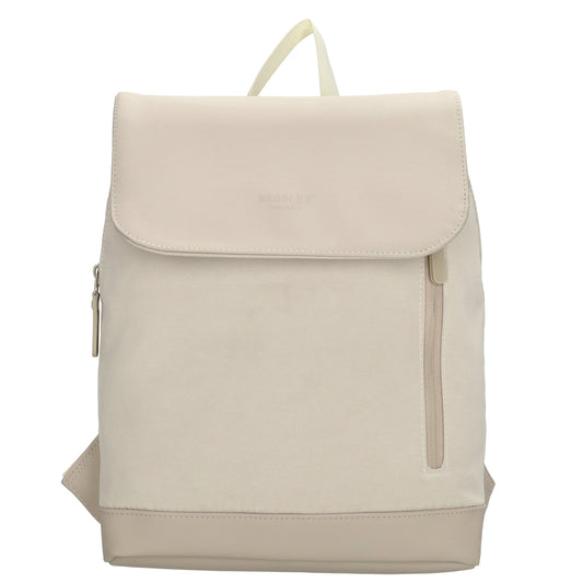 Rucksack 46x26,5x11,5cm in Creme|Beige mit Überschlag