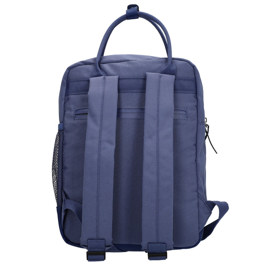 Rucksack 23x31,5cm in Jeans mit Reißverschluss und Vortasche