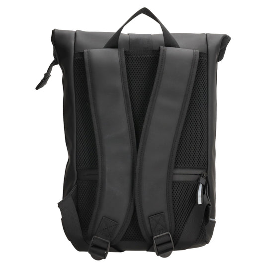 Rolltoprucksack 42x28x10cm in Schwarz mit Klickverschluss