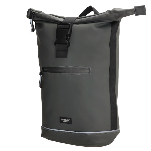 Rolltoprucksack 42x28x10cm in Grau mit Klickverschluss