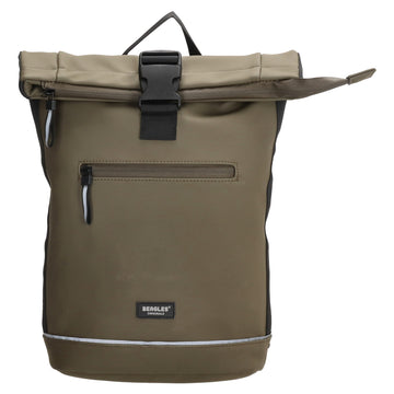 Rolltoprucksack 42x28x10cm in Oliv|Khaki mit Klickverschluss