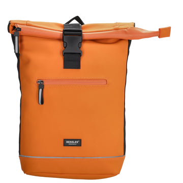 Rolltoprucksack 42x28x10cm in Orange mit Klickverschluss