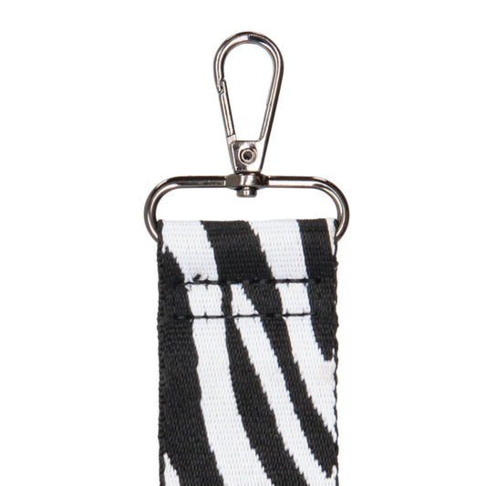 Taschenriemen|Wechselriemen 140cm in Schwarz|Weiß im Zebra-Muster