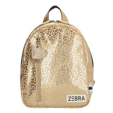 Kinderrucksack S 23x28cm mit Leo-Muster in Gold Metallic