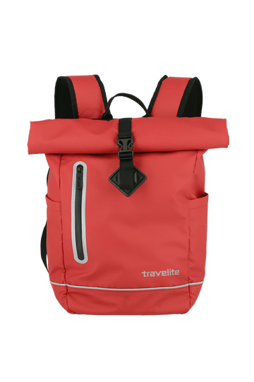 Rolltoprucksack 26 x 48 x 15 cm in Rot wasserabweissend