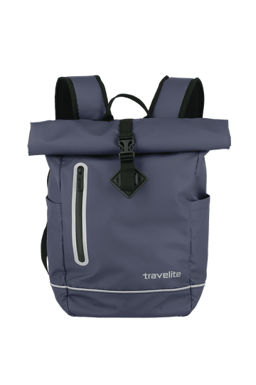 Rolltoprucksack 26 x 48 x 15 cm in Blau|Marine wasserabweissend