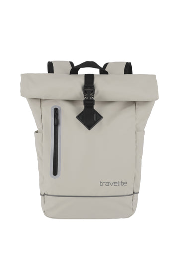 Rolltoprucksack 26 x 48 x 15 cm in Elfenbein wasserabweissend