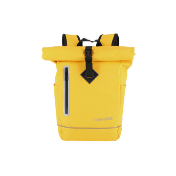 Rolltoprucksack 26 x 48 x 15 cm in Hellgelb wasserabweissend