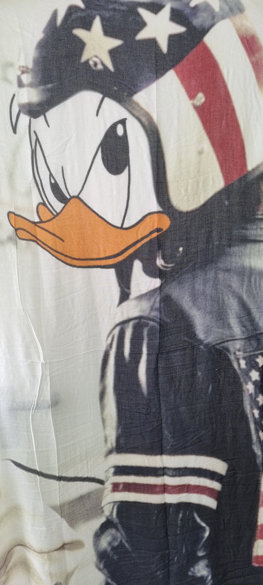 Tuch Donald Duck Print aus Baumwolle