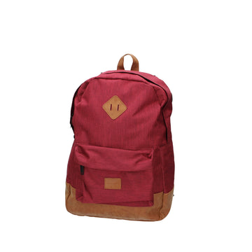 Rucksack 31x17x43cm in Bordeaux|Cognac mit Reißverschluss