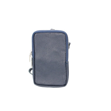 Handytasche 16x10cm in Marine|Blau aus Leder