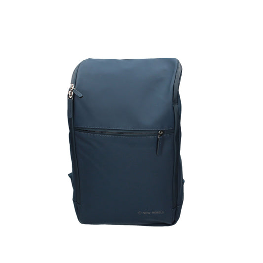 Rucksack 28x13x44cm in Blau mit Reißverschluss