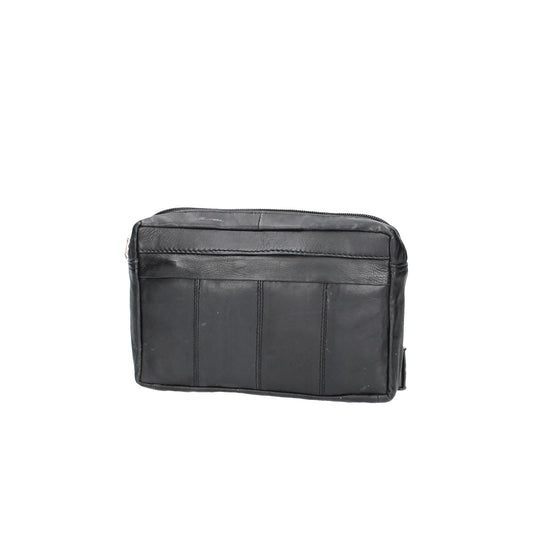 SALE Gürteltasche 20x3x14 in Schwarz aus Leder