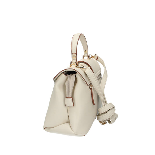 SALE Handtasche in Creme aus Synthetik