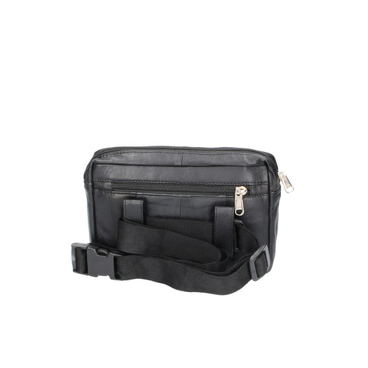 SALE Gürteltasche 20x3x14 in Schwarz aus Leder