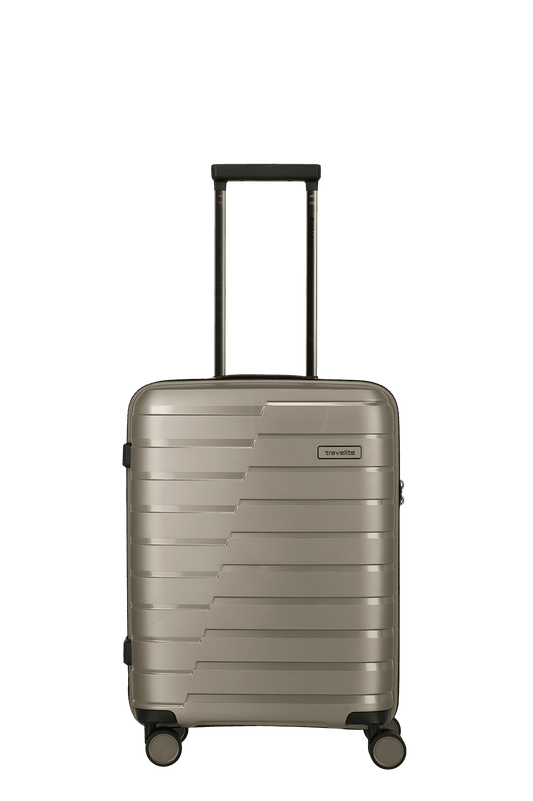 Air Base Trolley Set 3-teilig in Champagner mit 4-Rad aus Polypropylen