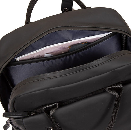 Laptoprucksack 9L in Schwarz mit verschweißten Reißverschlüssen