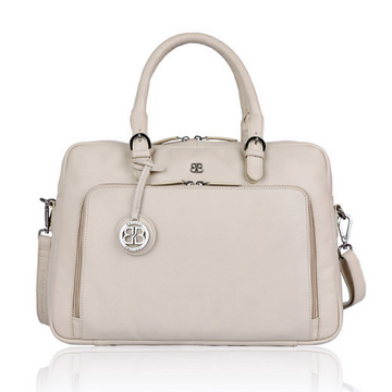 Businesstasche|Handtasche Beige aus Leder